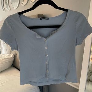 Cute Button Up Brandy Melville Tee